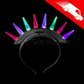 LED Spike Mohawk Supreme Black Headband